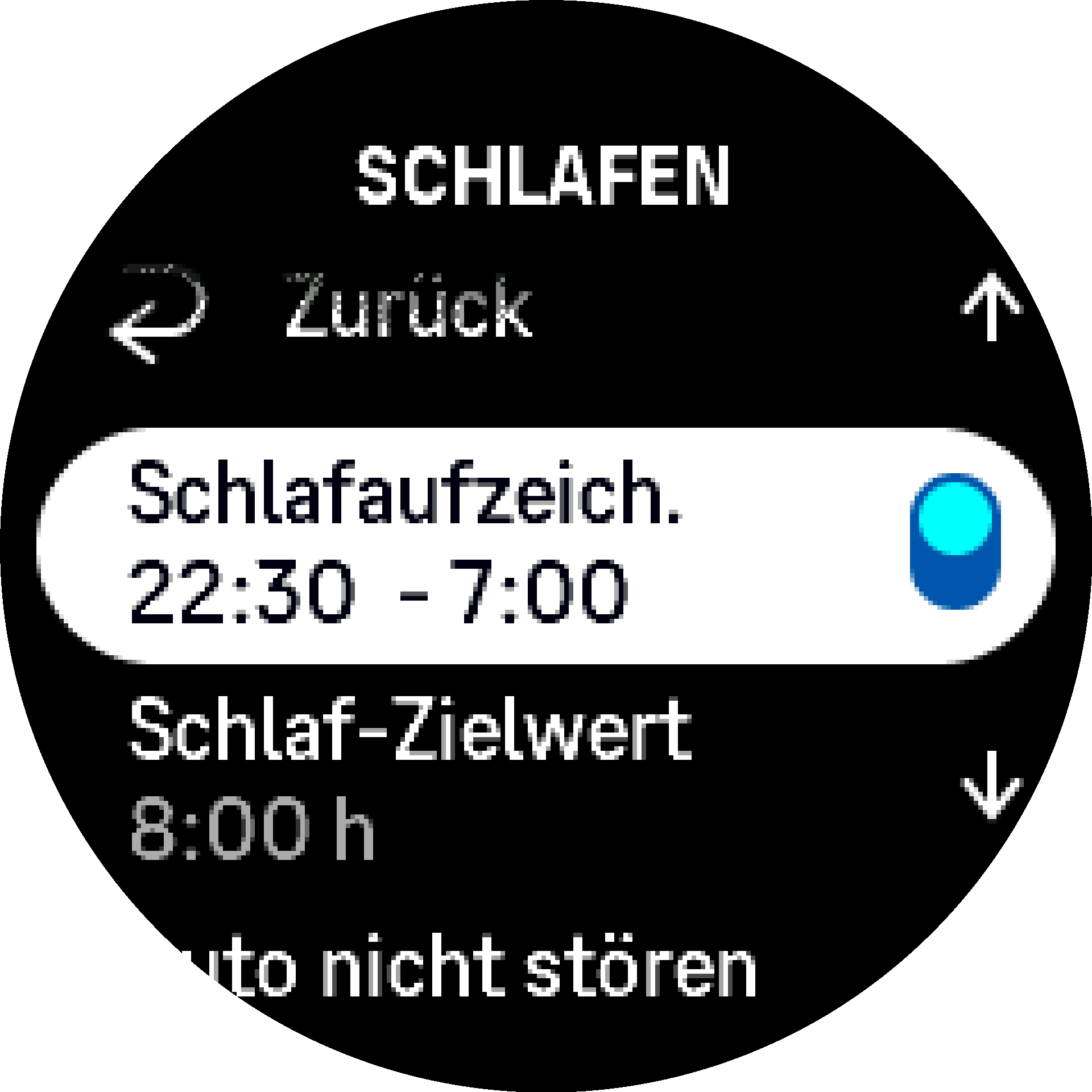 Schlafaufzeichnung