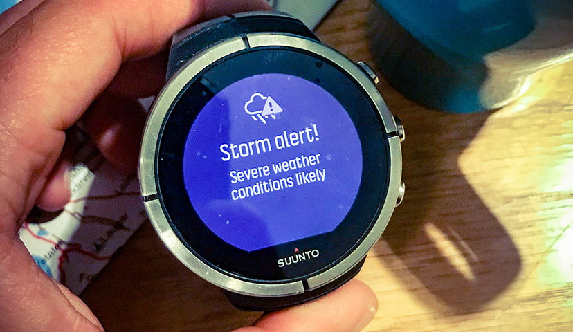 Allarme Tempesta su Suunto Spartan Ultra