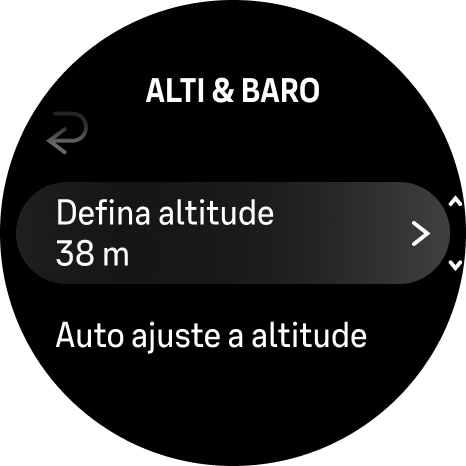 defina a altitude alti/baro