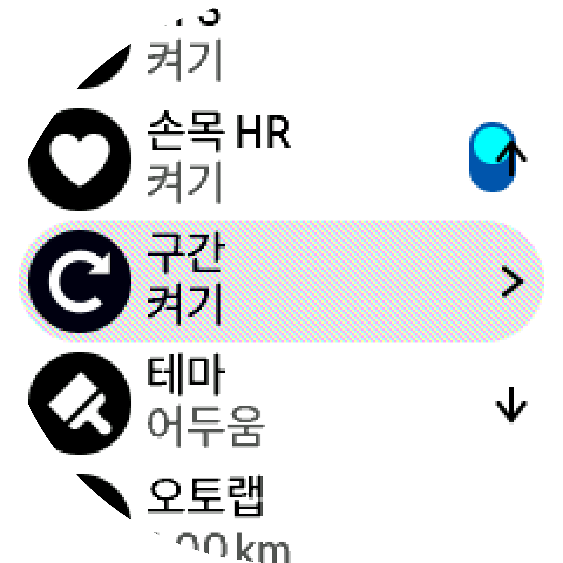 구간 트레이닝 설정 S9PP