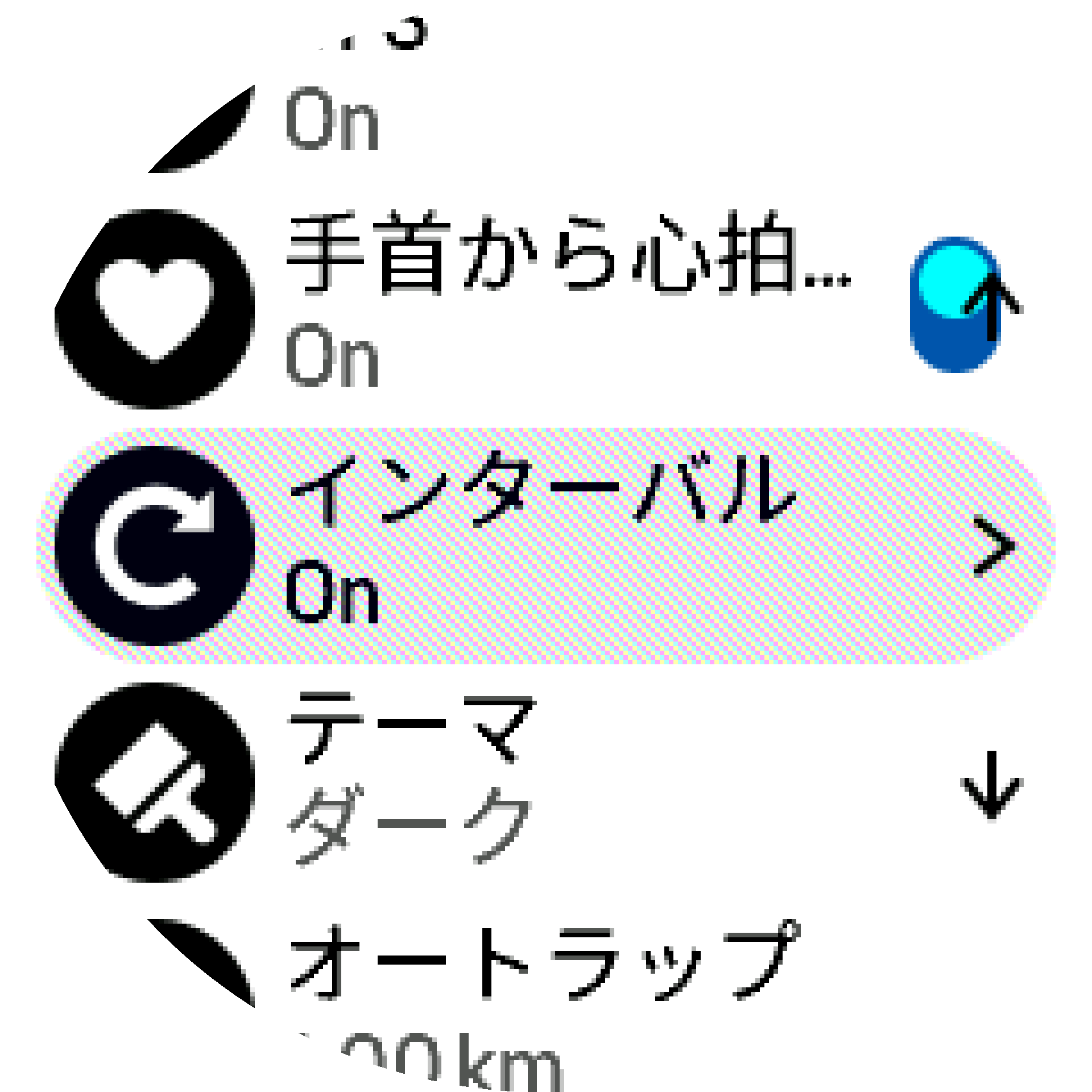 インターバルトレーニングの設定 S9PP