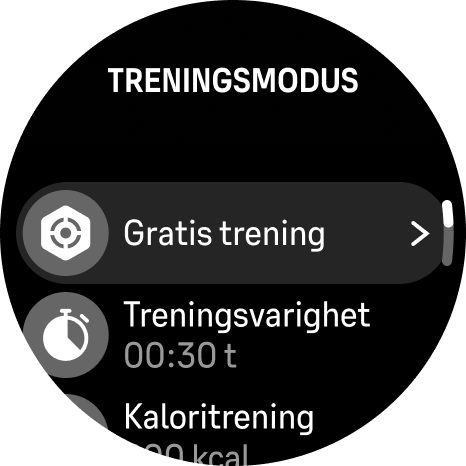 training mode