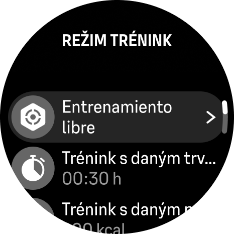 training mode