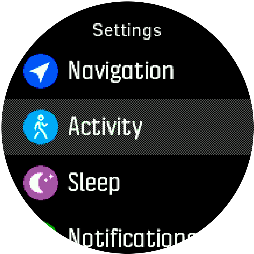 Settings menu Spartan Trainer