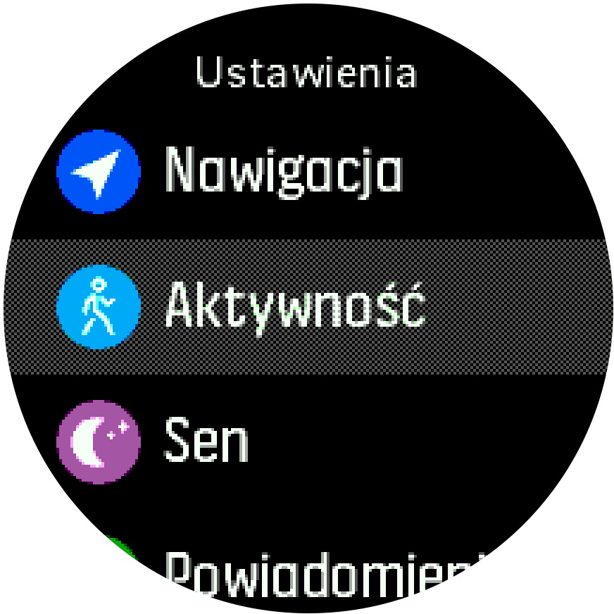 Spartan Trainer – menu ustawień