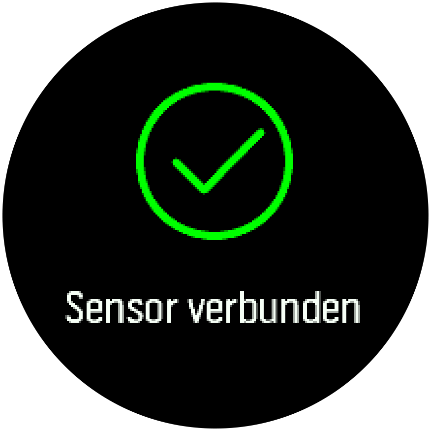 Sensor verbunden - Trainer