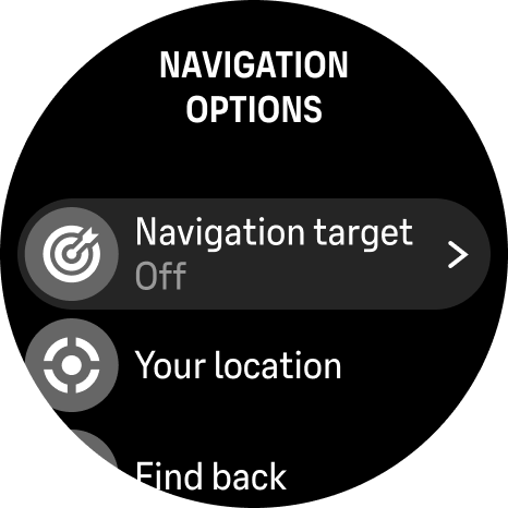navigation options dilu