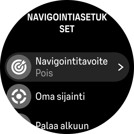 navigation options dilu