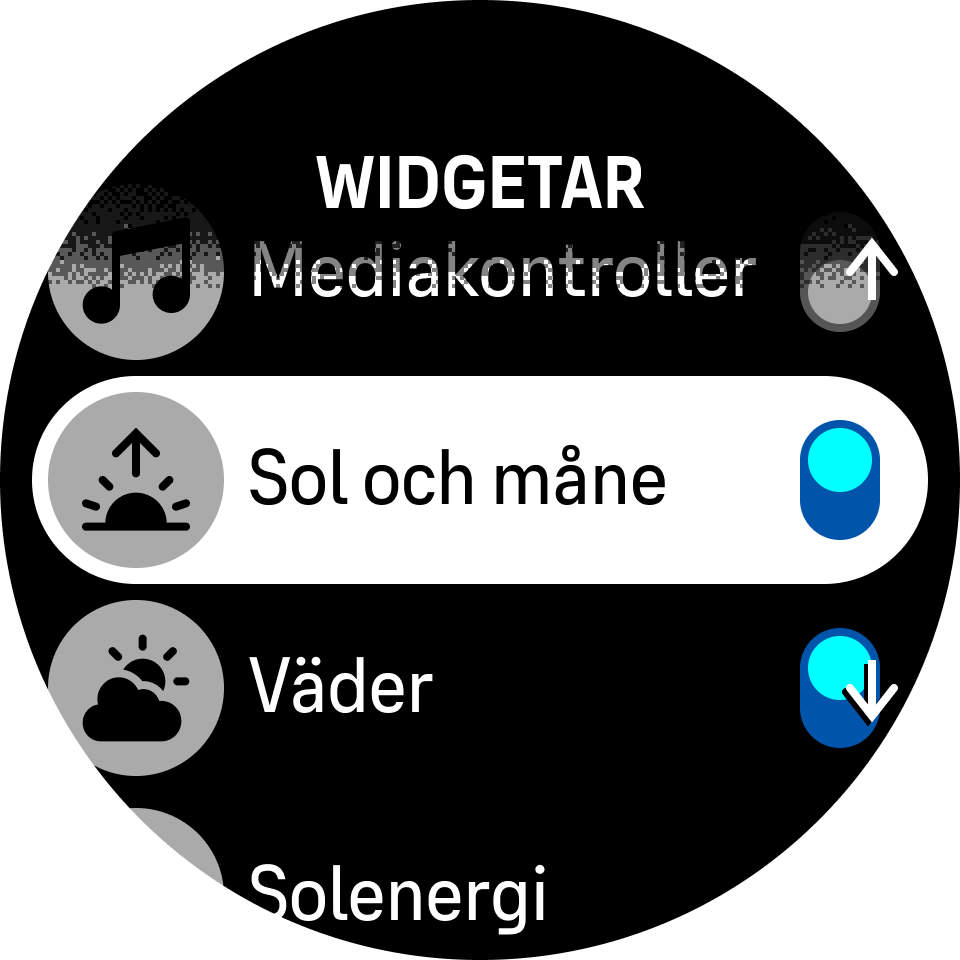 Widgetreglage