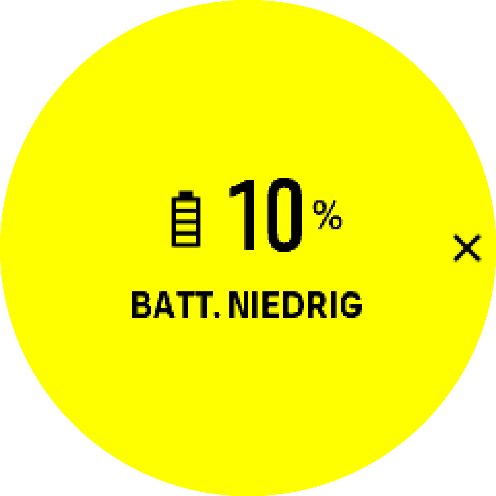 Batteriewarnung S9PP