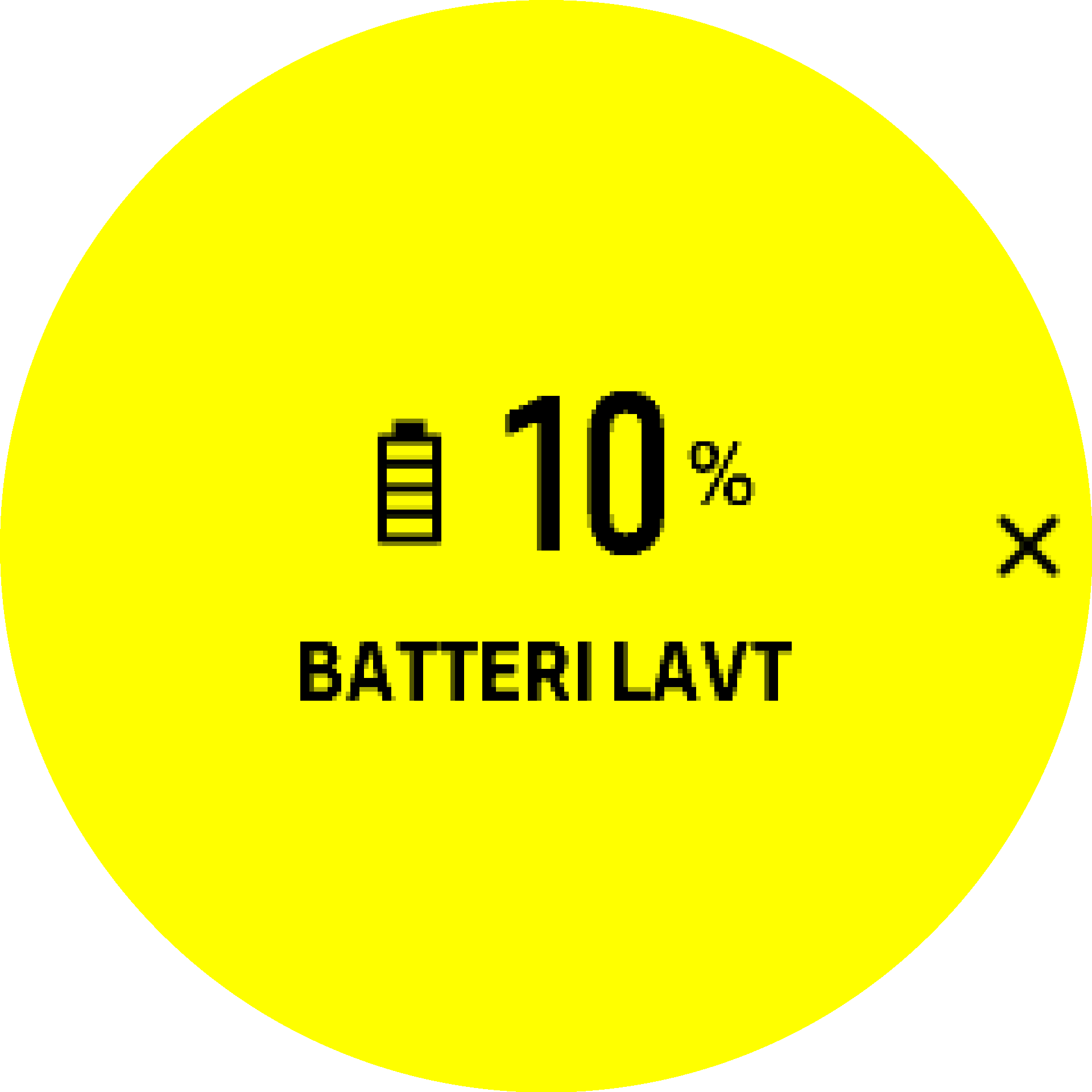 Batteriadvarsel S9PP