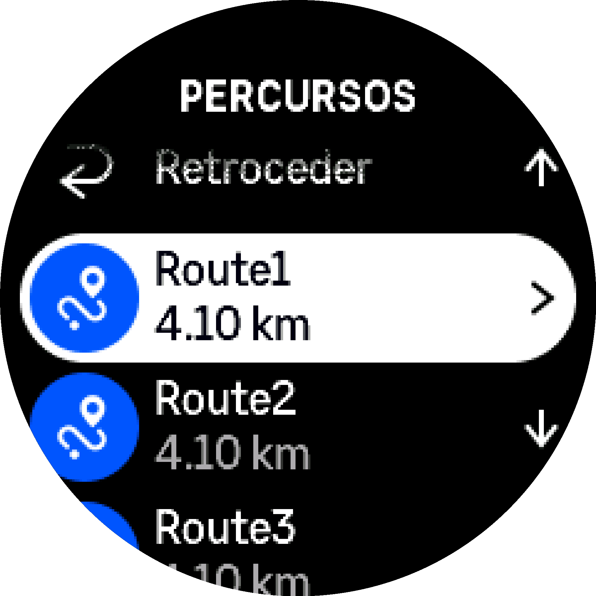 Percursos lista S9PP