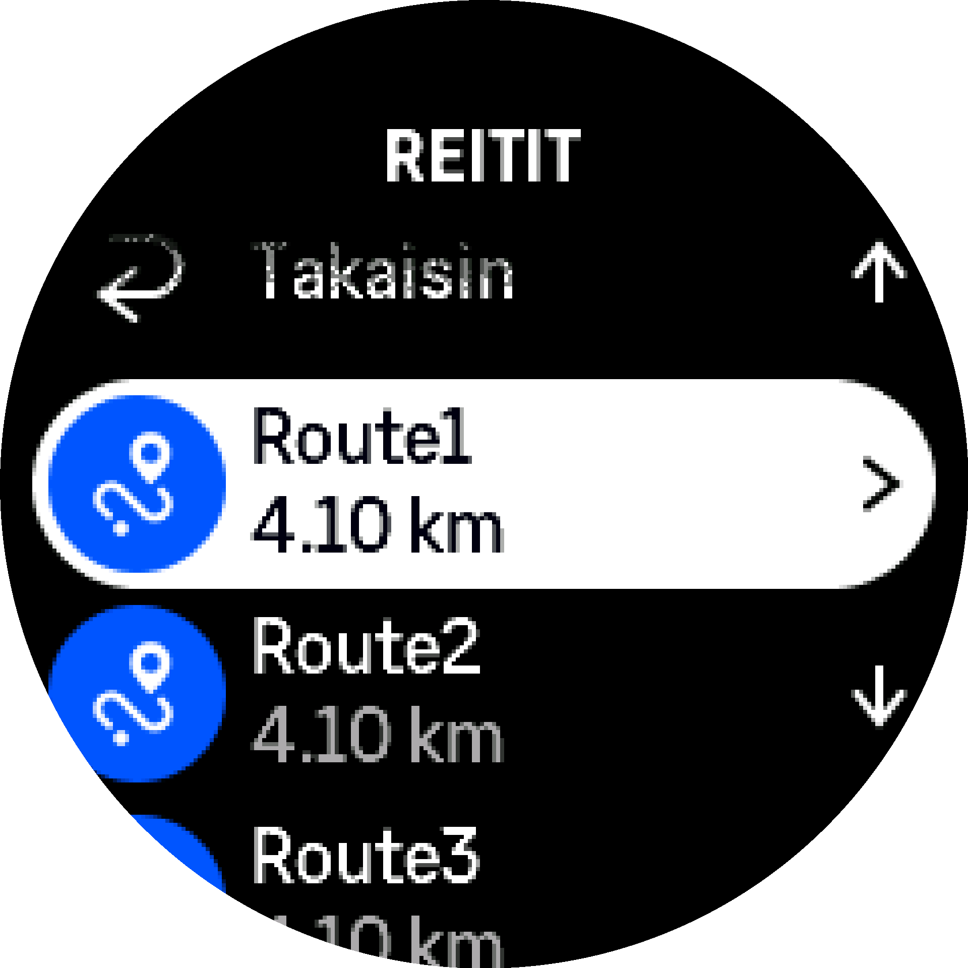 Reittiluettelo S9PP