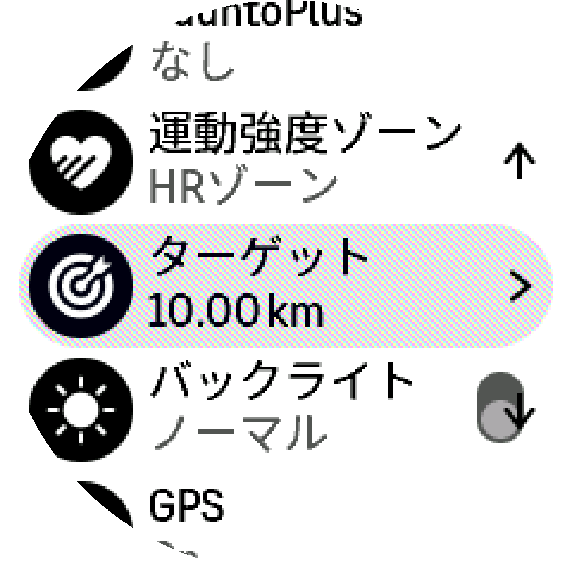 スポーツモード目標 S9PP