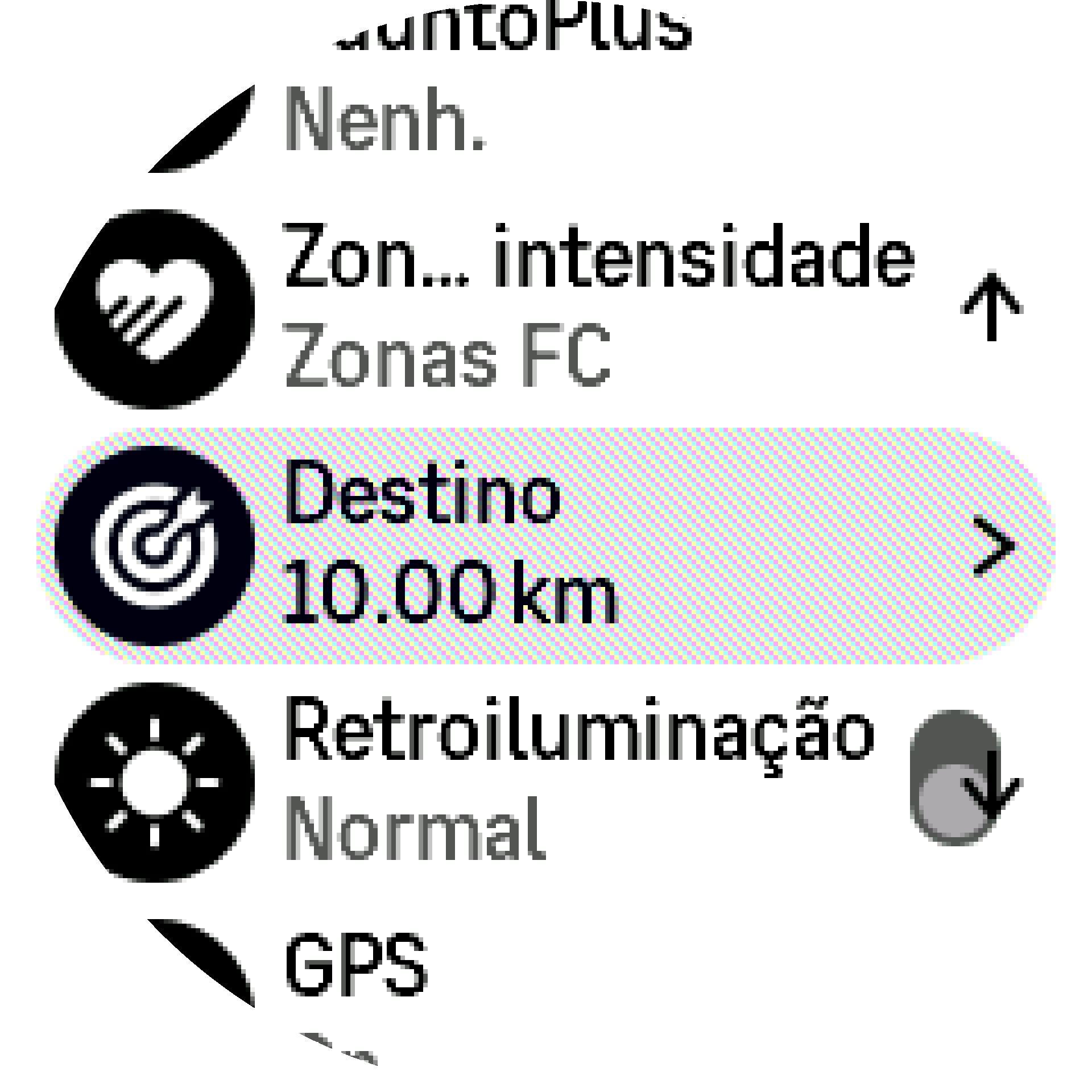 Objetivos modo desportivo S9PP