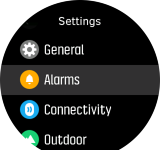 Settings menu Spartan