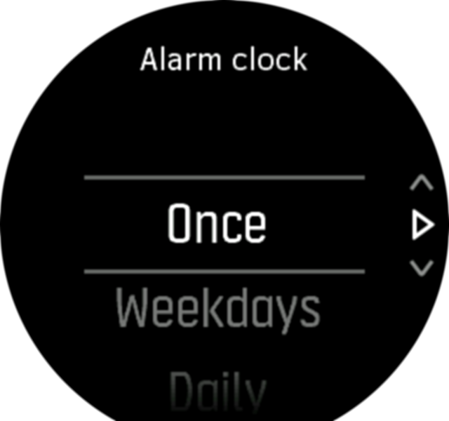 alarm settings step1