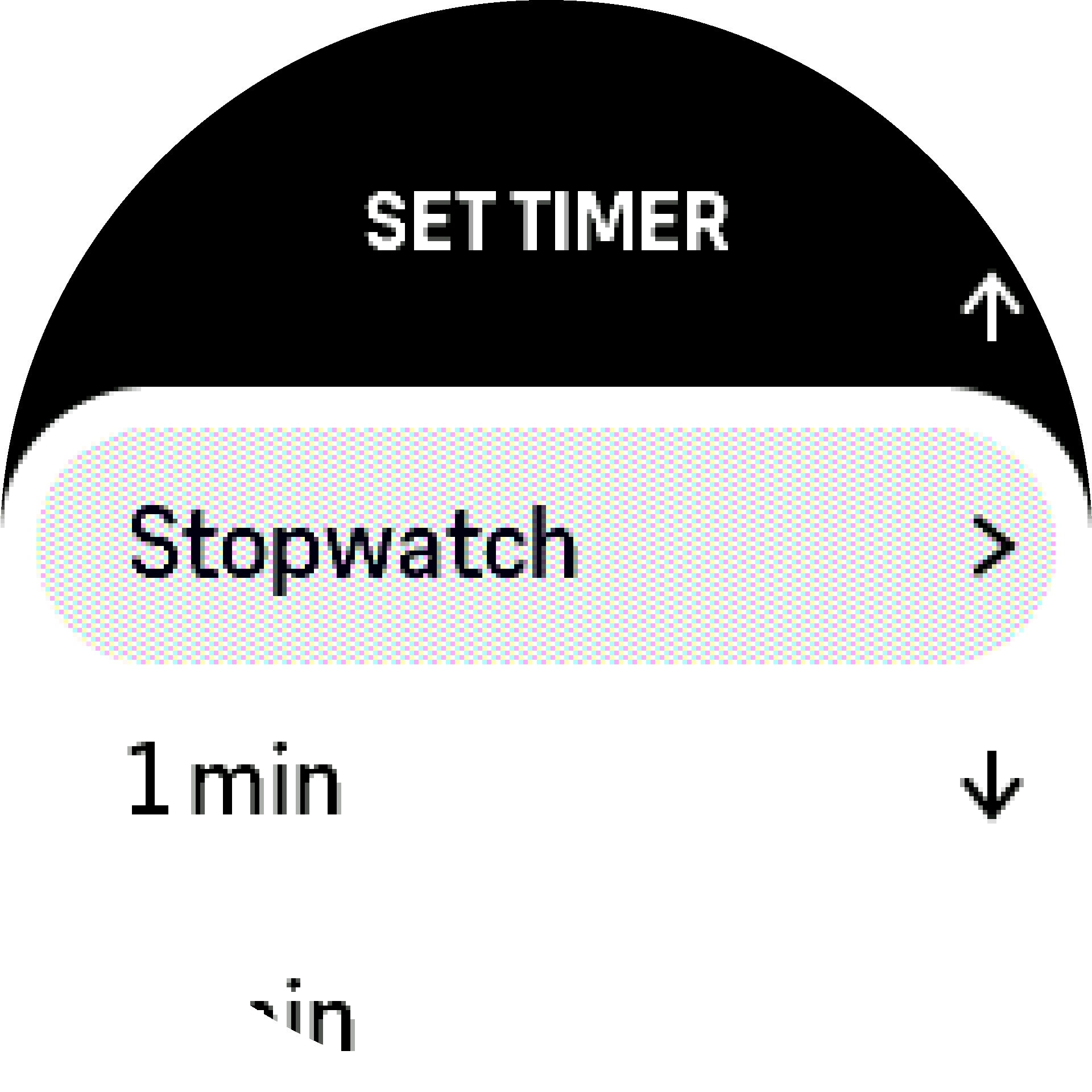 Možnosti widgetu časovača