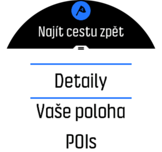 Přechod na podrobnosti funkce Najít cestu zpět – Spartan