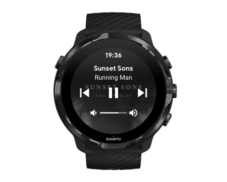 Suunto 7 - Music - Control music from 