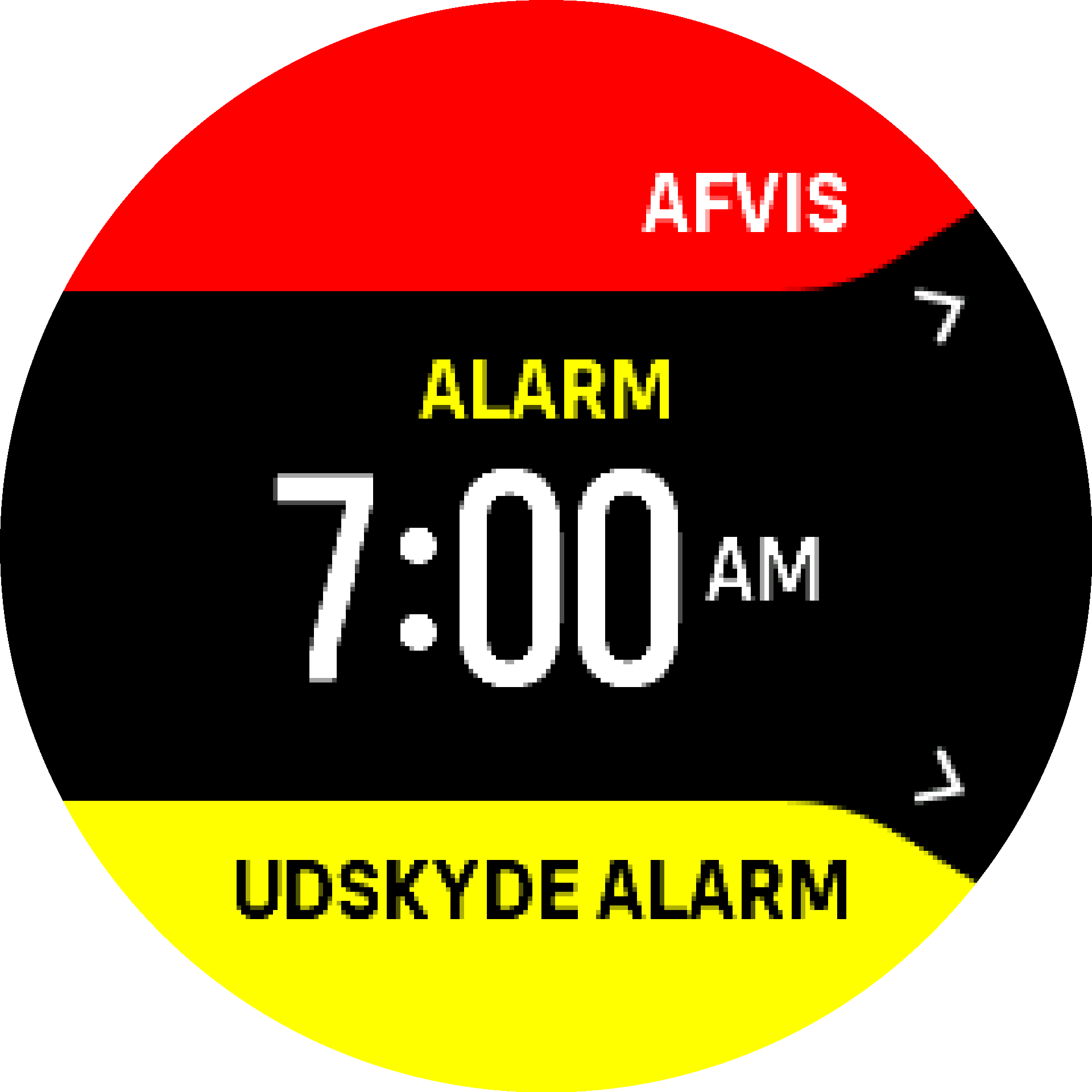 Alarm dismiss snooze S9PP