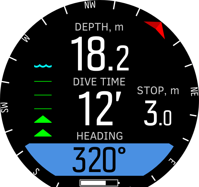 Suunto D5 - Funzioni - Bussola