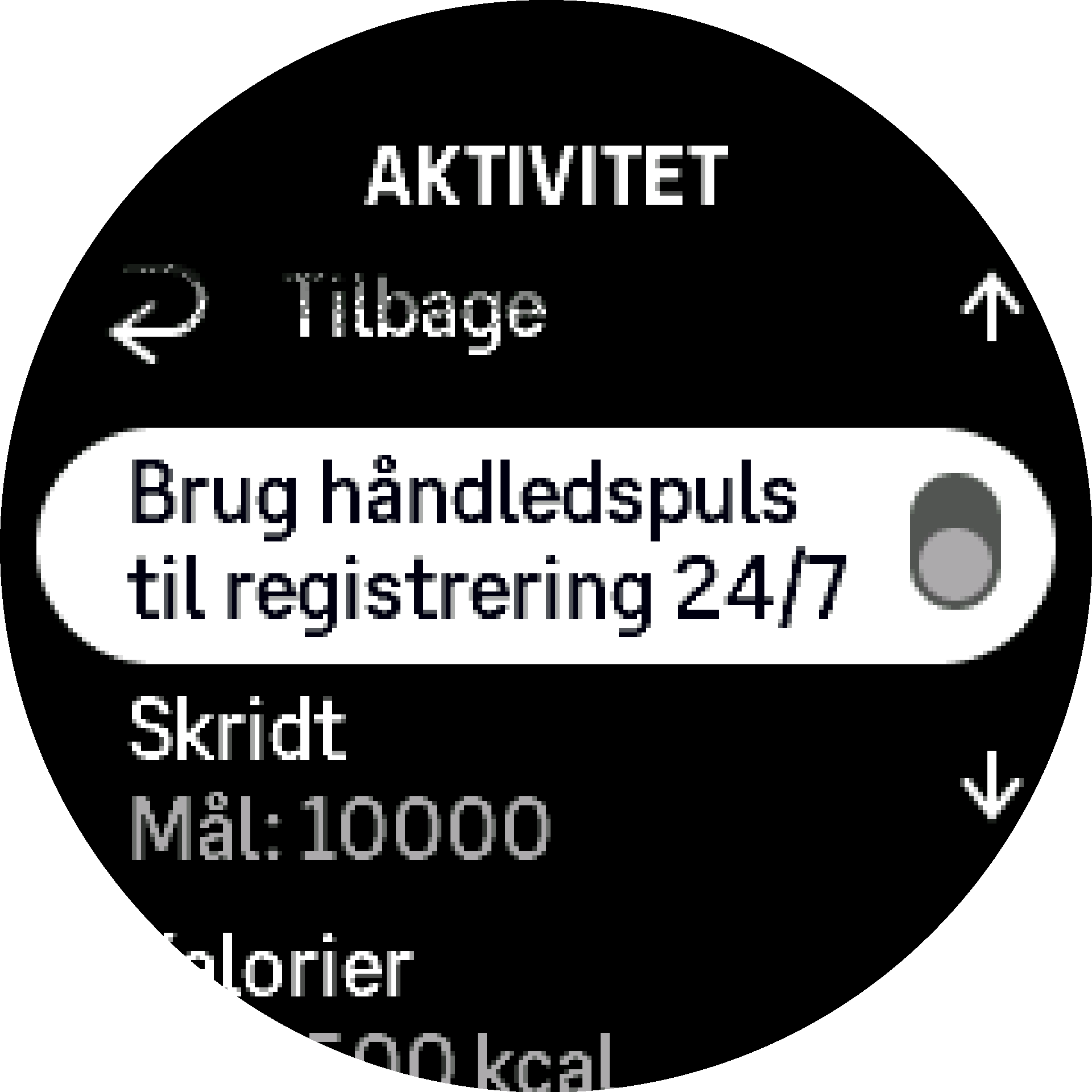 Aktivering af pulsindstillinger