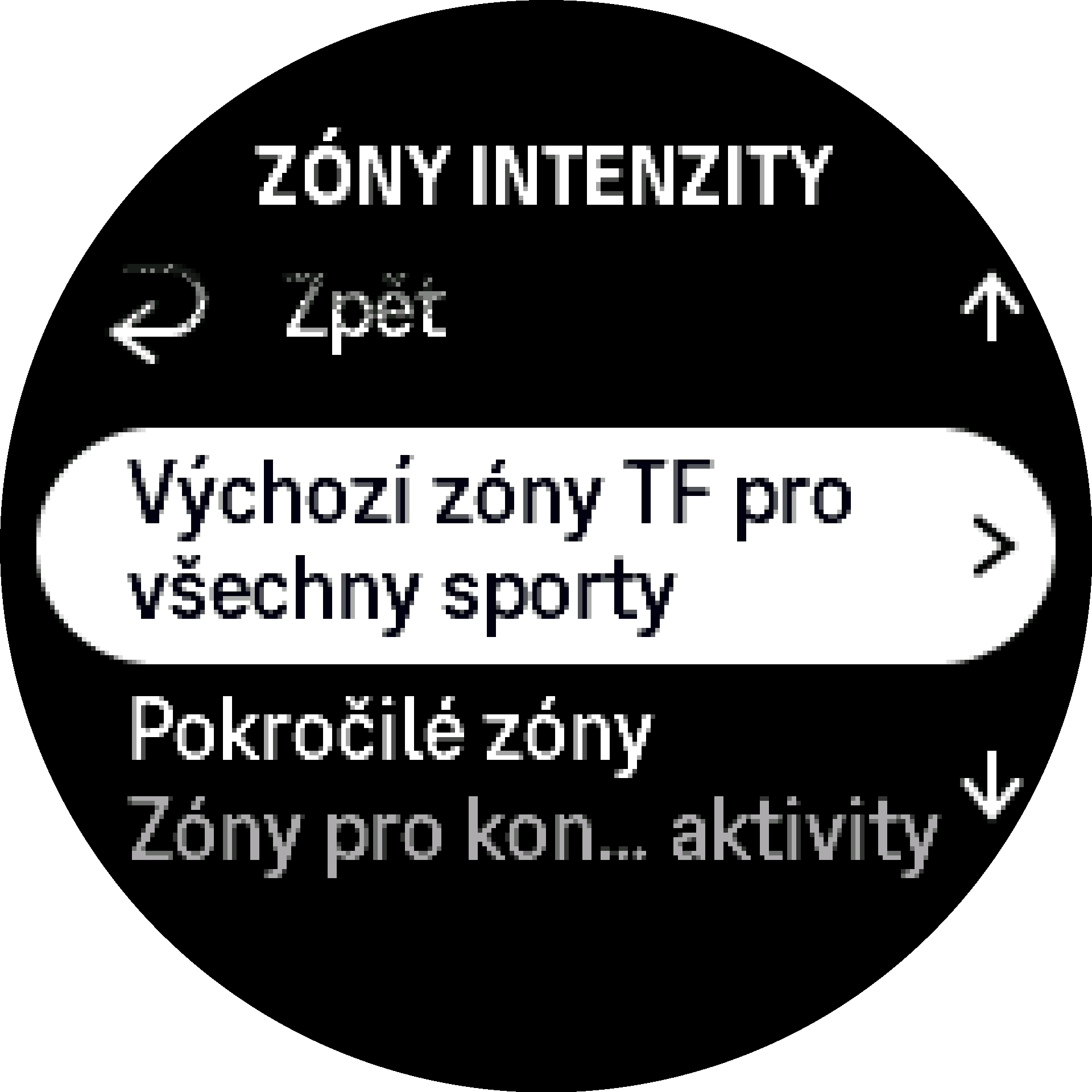 položka zóny tf