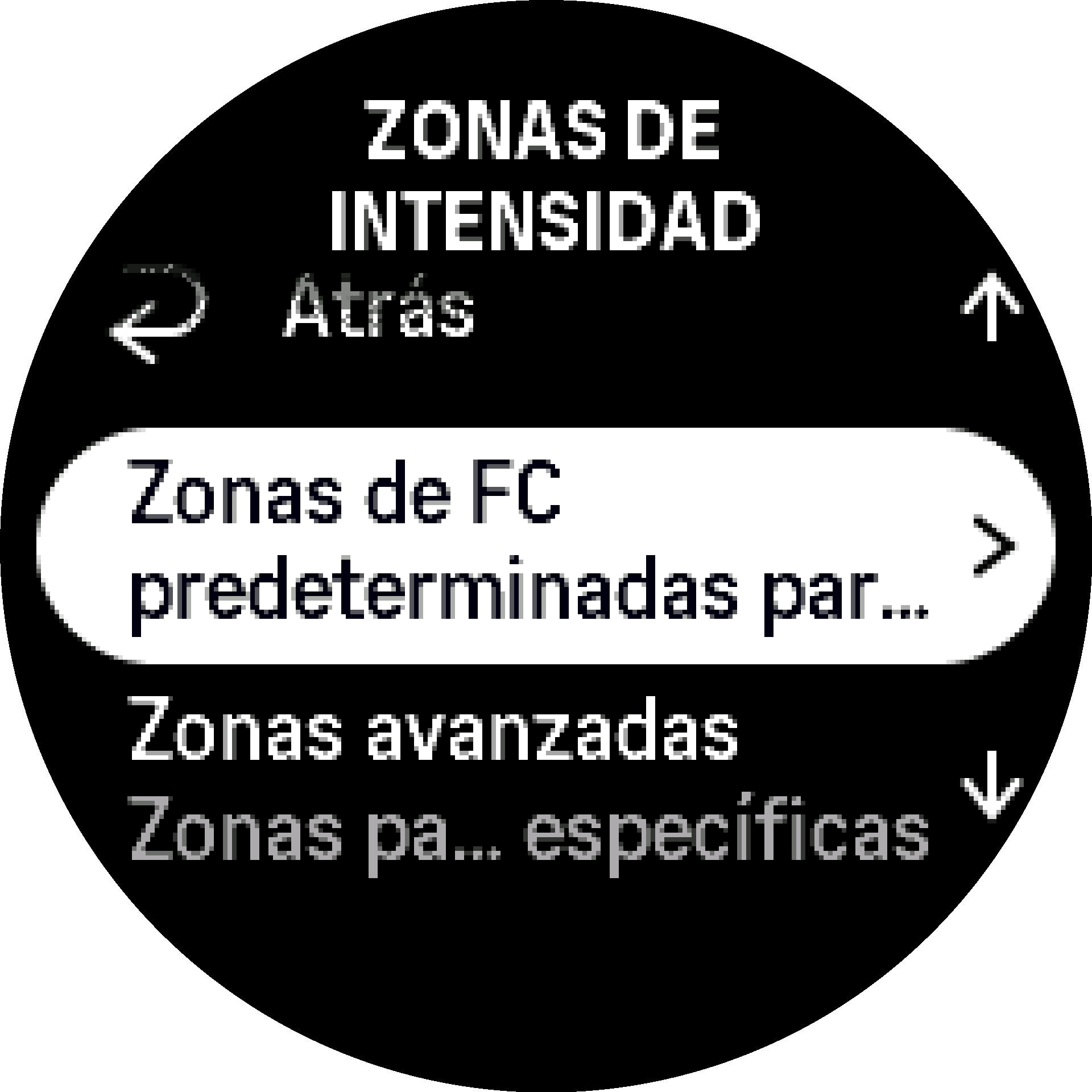 Elemento Zonas de FC