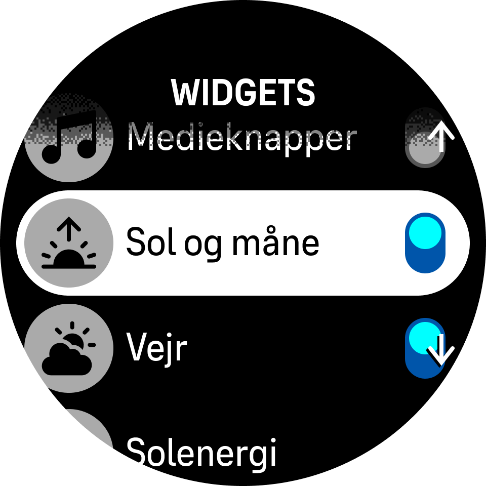Widgets-kontakter