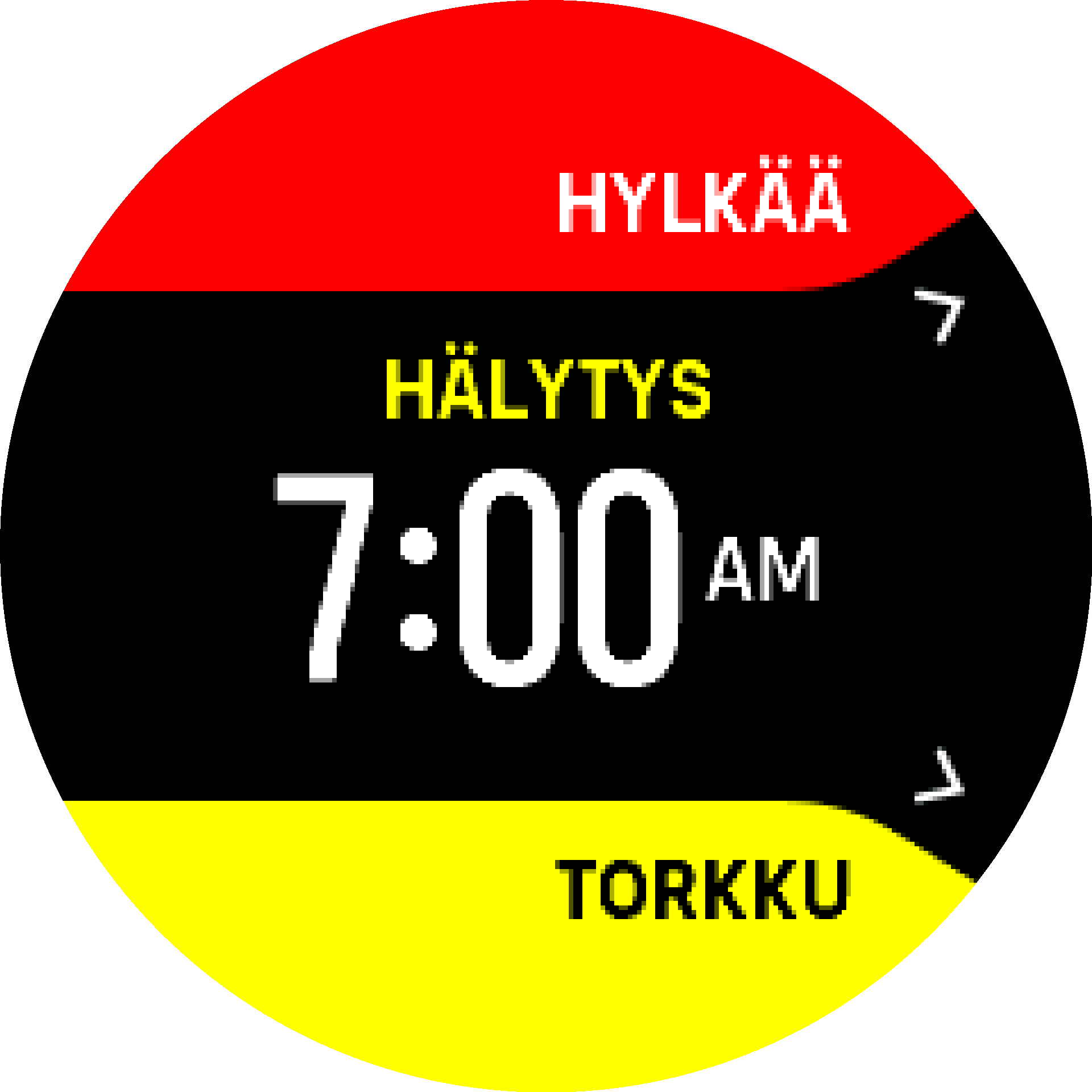 Hälytyksen kuittaus torkku S9PP