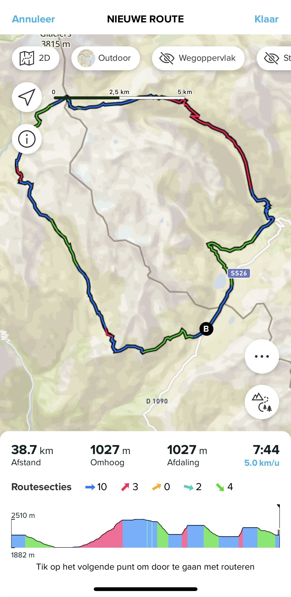 routesecties-app