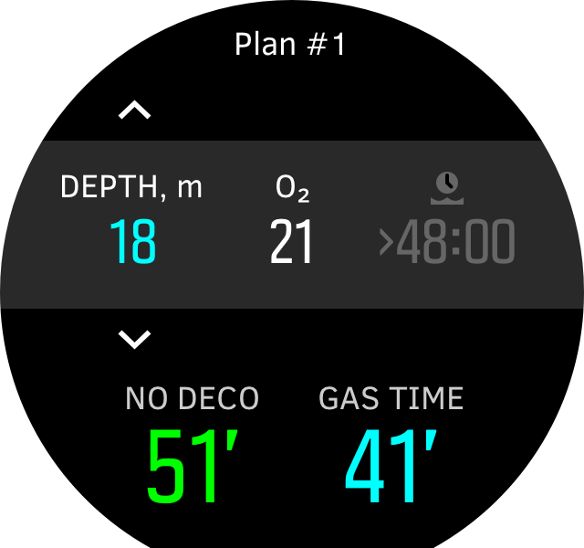 Dive planner D5 1