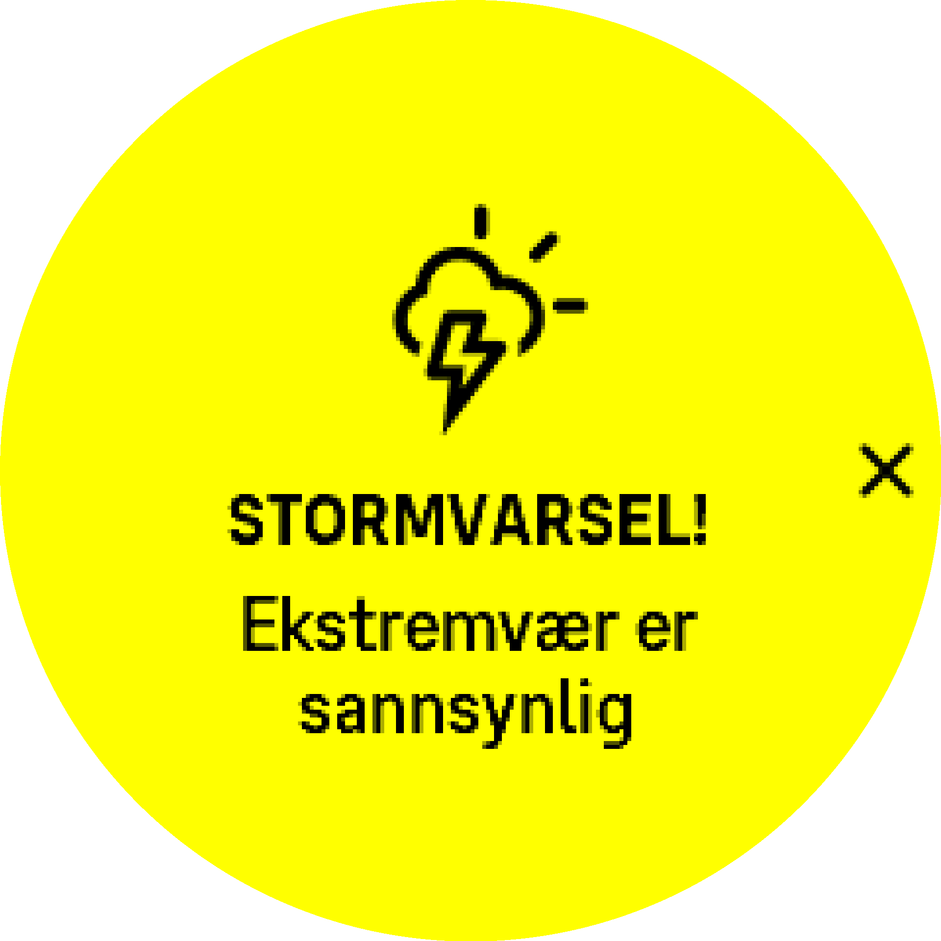 Stormalarm aktiv S9PP