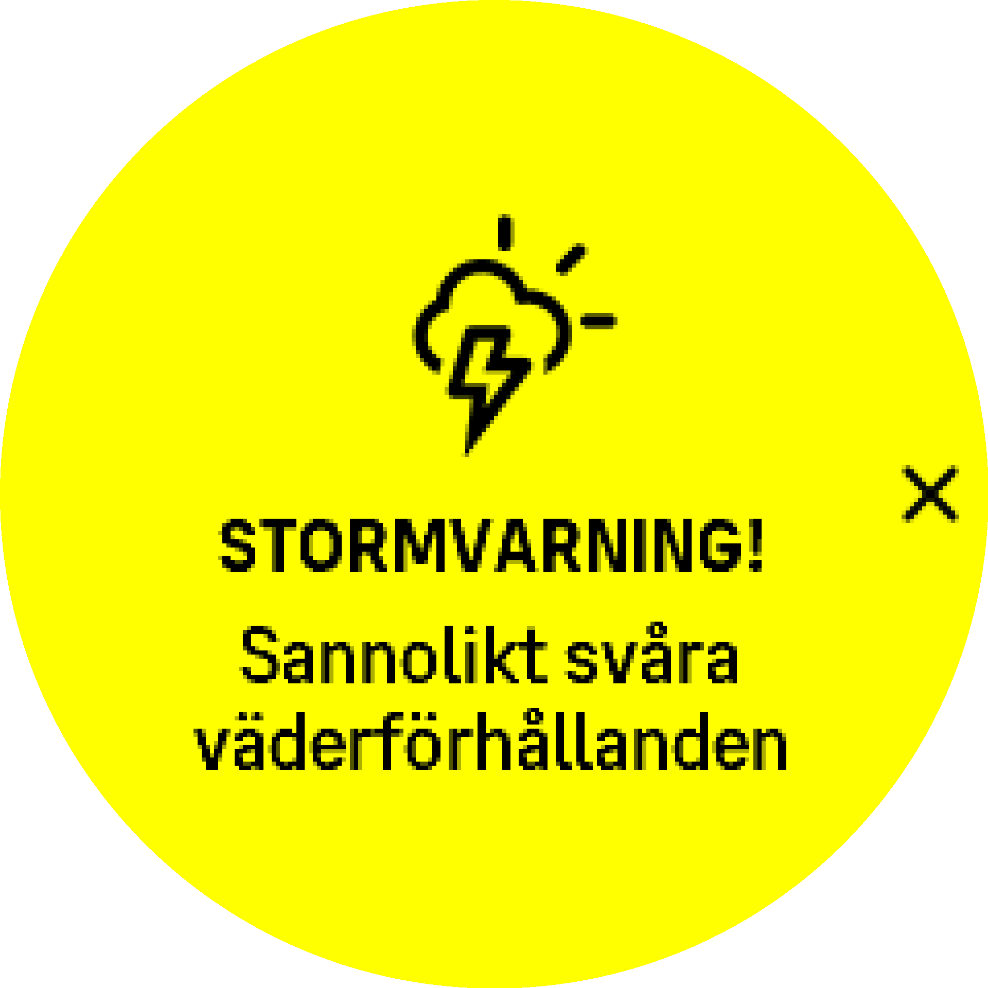 Stormvarning aktiv S9PP