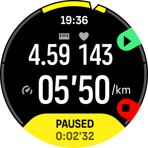 тренировката е спряна, нова