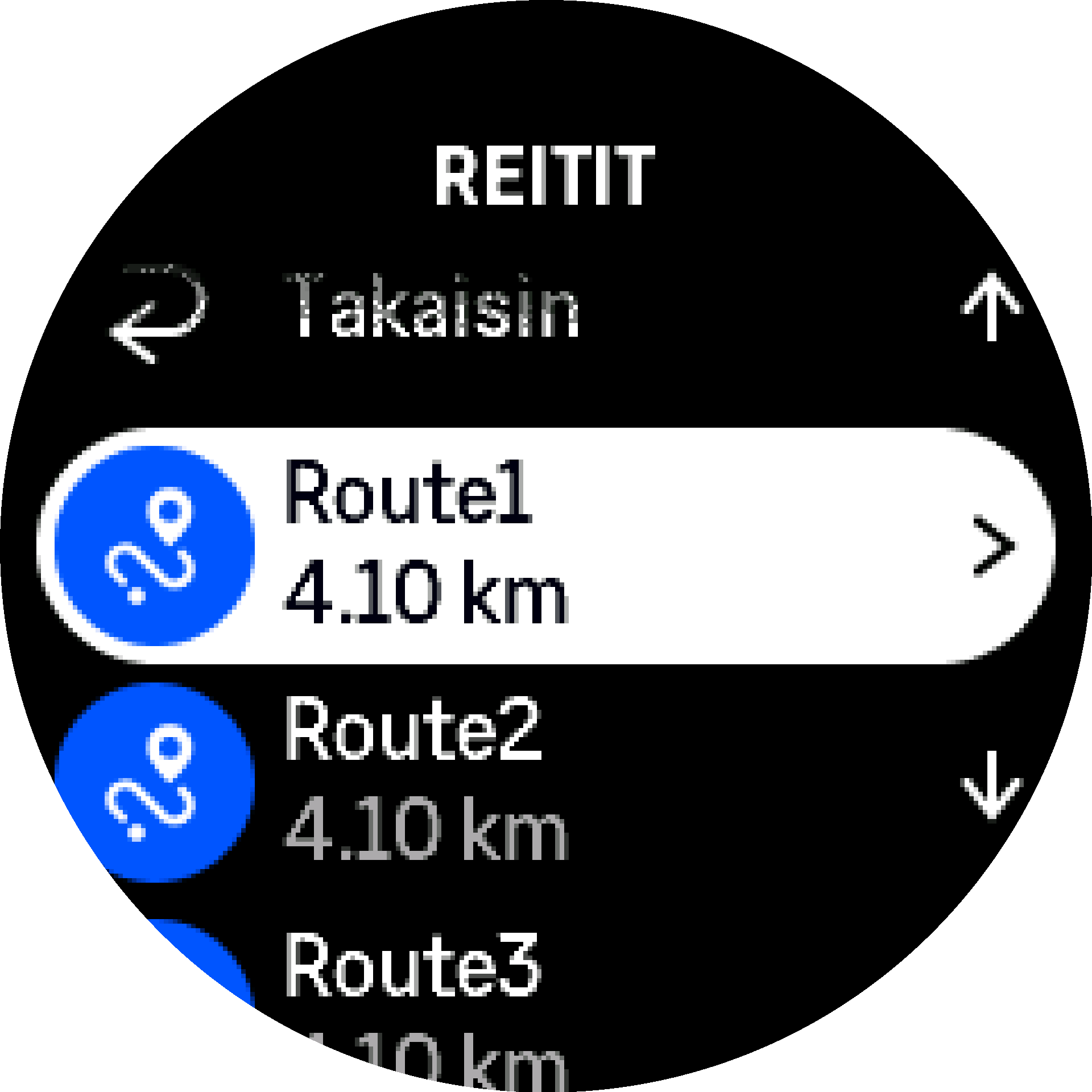 Reittiluettelo S9PP