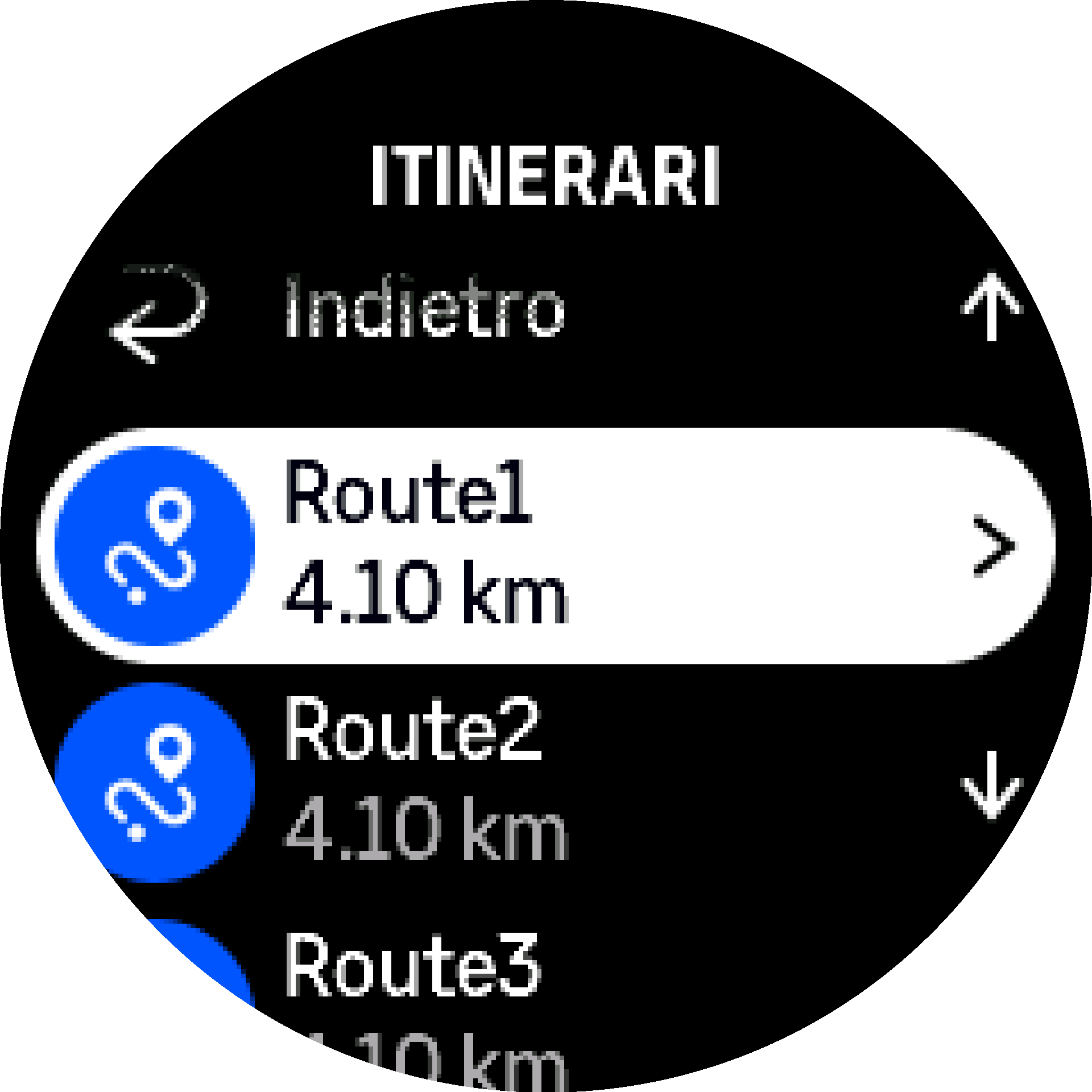Elenco itinerari S9PP