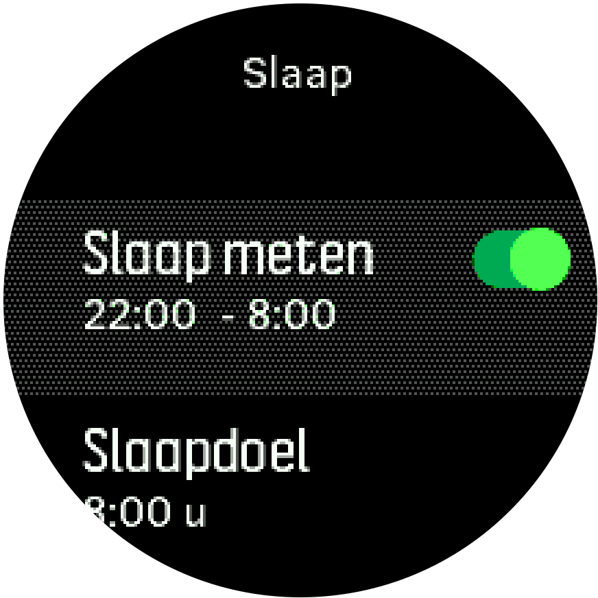 sleeptracking setting Trainer