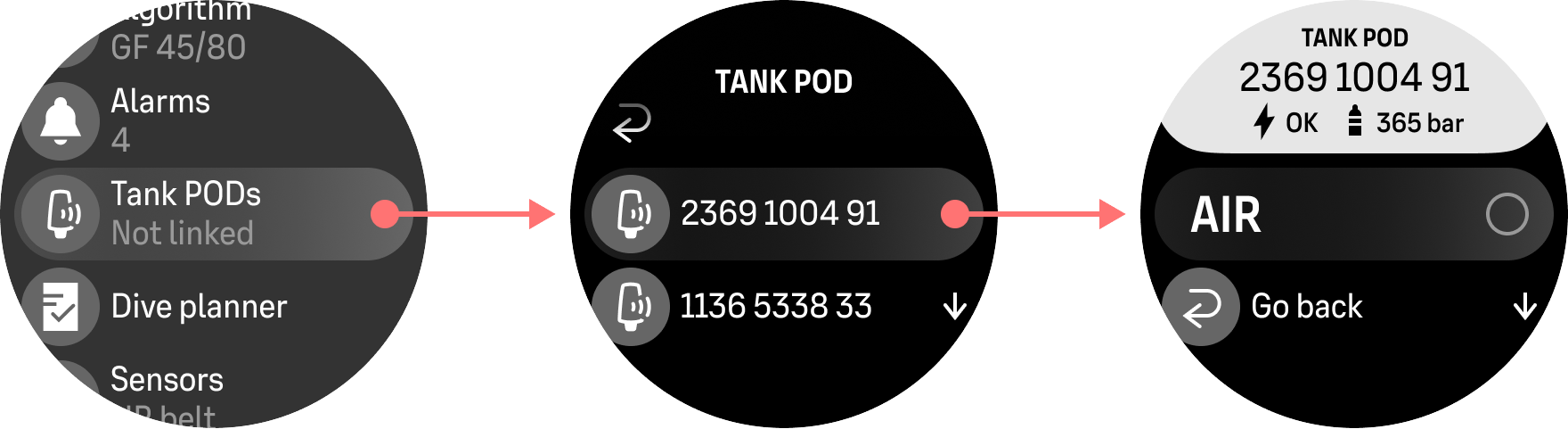 tank POD 潛水選項