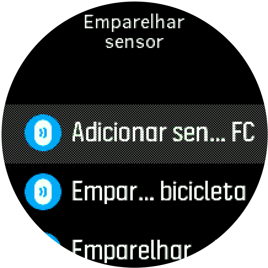 Lista de sensores Trainer