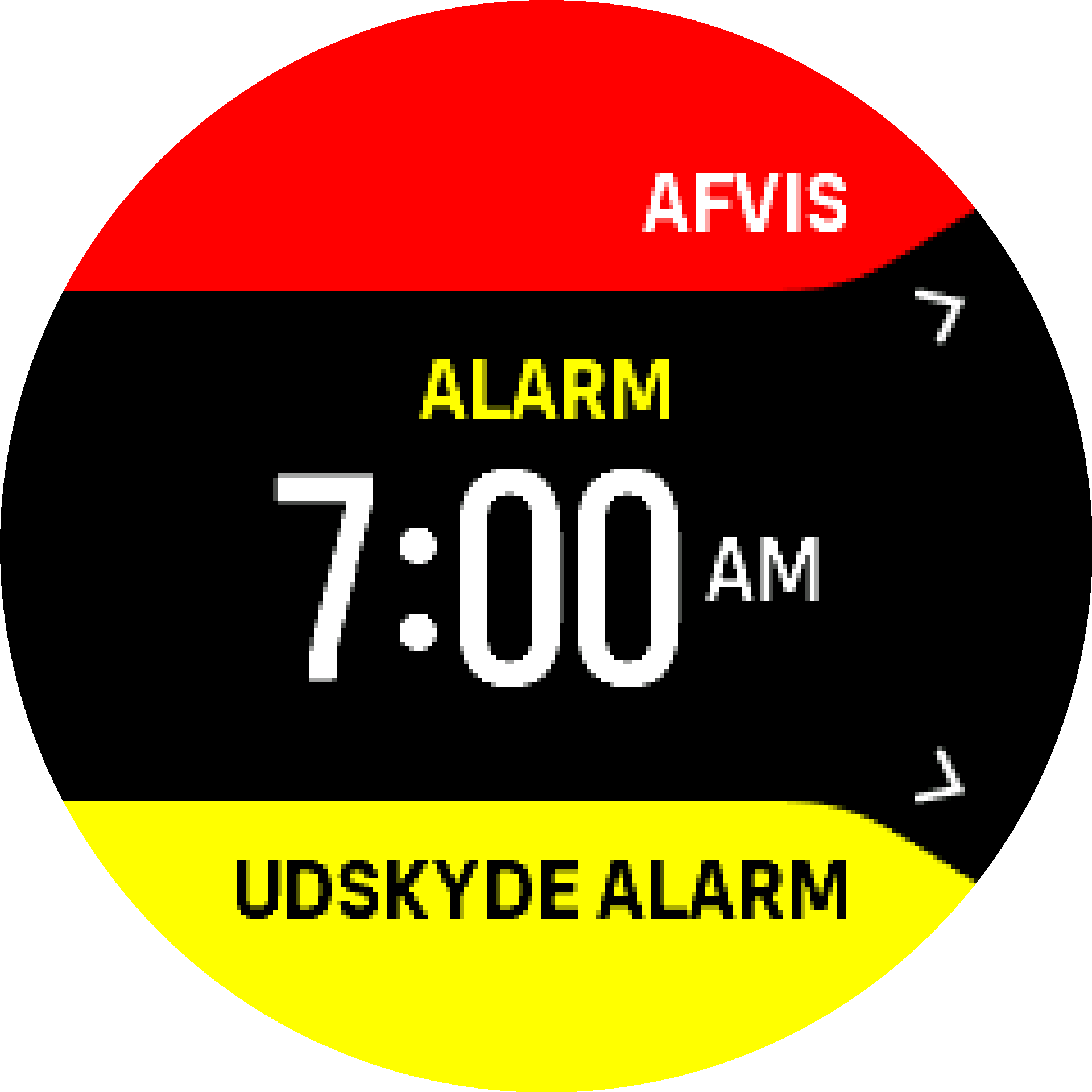 Alarm dismiss snooze S9PP