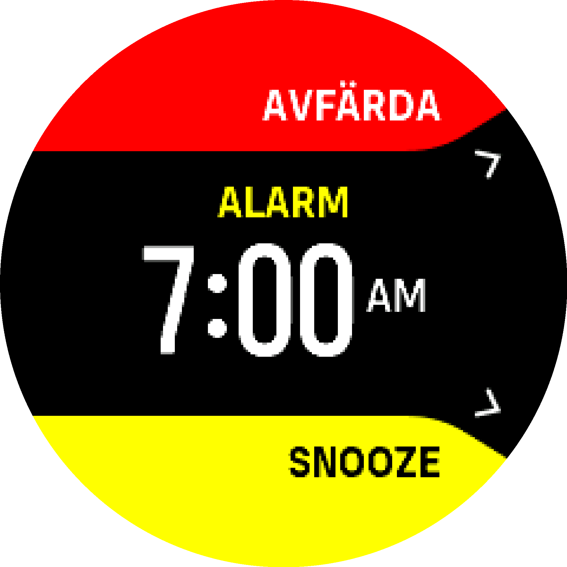 Alarm avfärda snooze S9PP