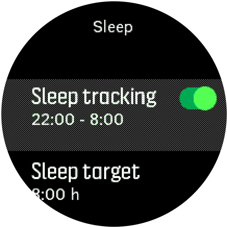 sleeptracking setting Trainer