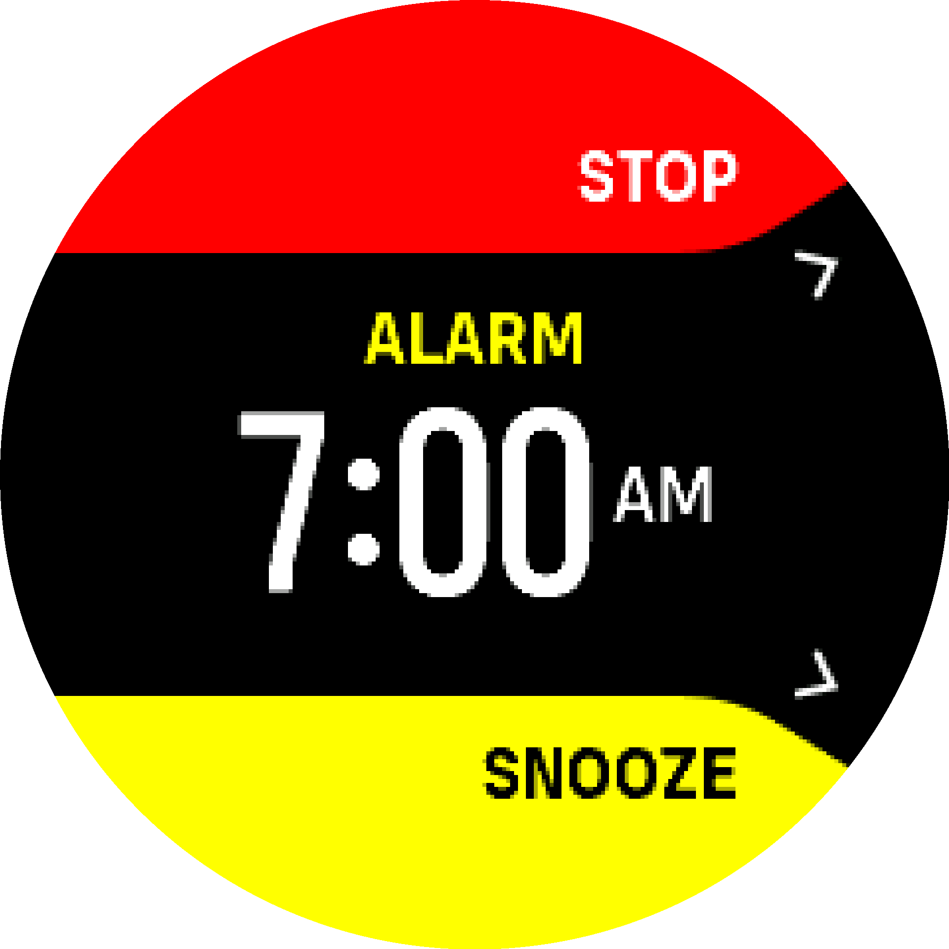 Alarm dismiss snooze S9PP
