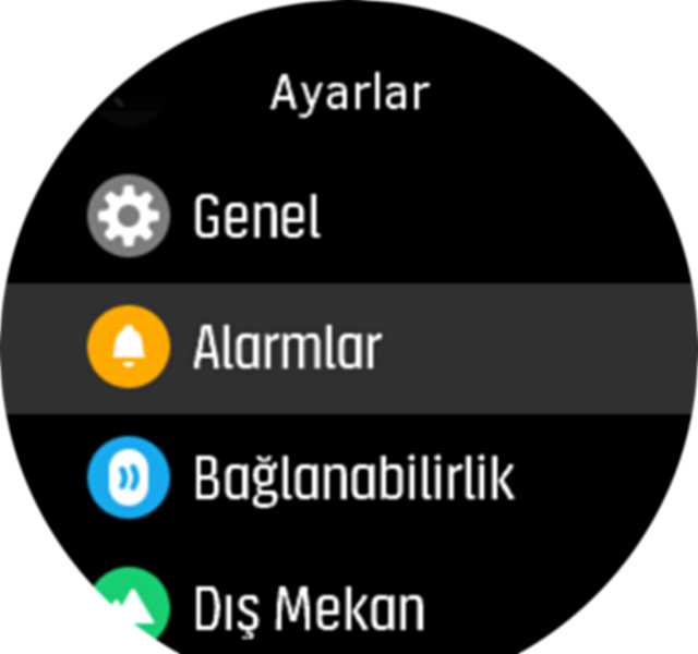 Settings menu Spartan