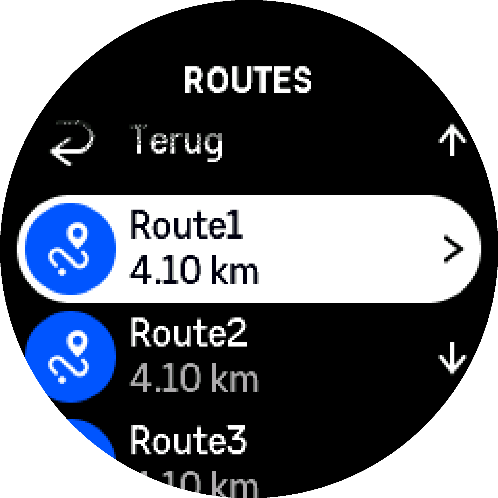 Routes list S9PP