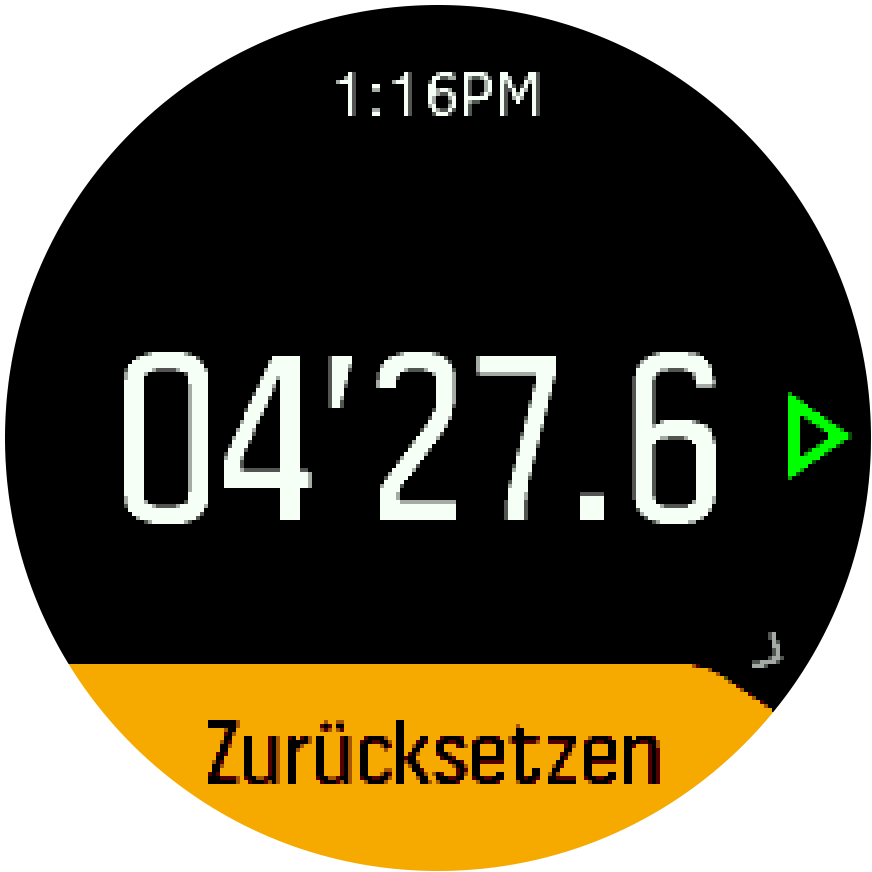 Stopwatch pause resume Trainer