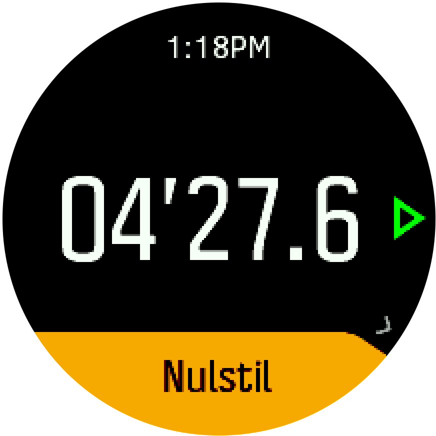 Stopwatch pause resume Trainer