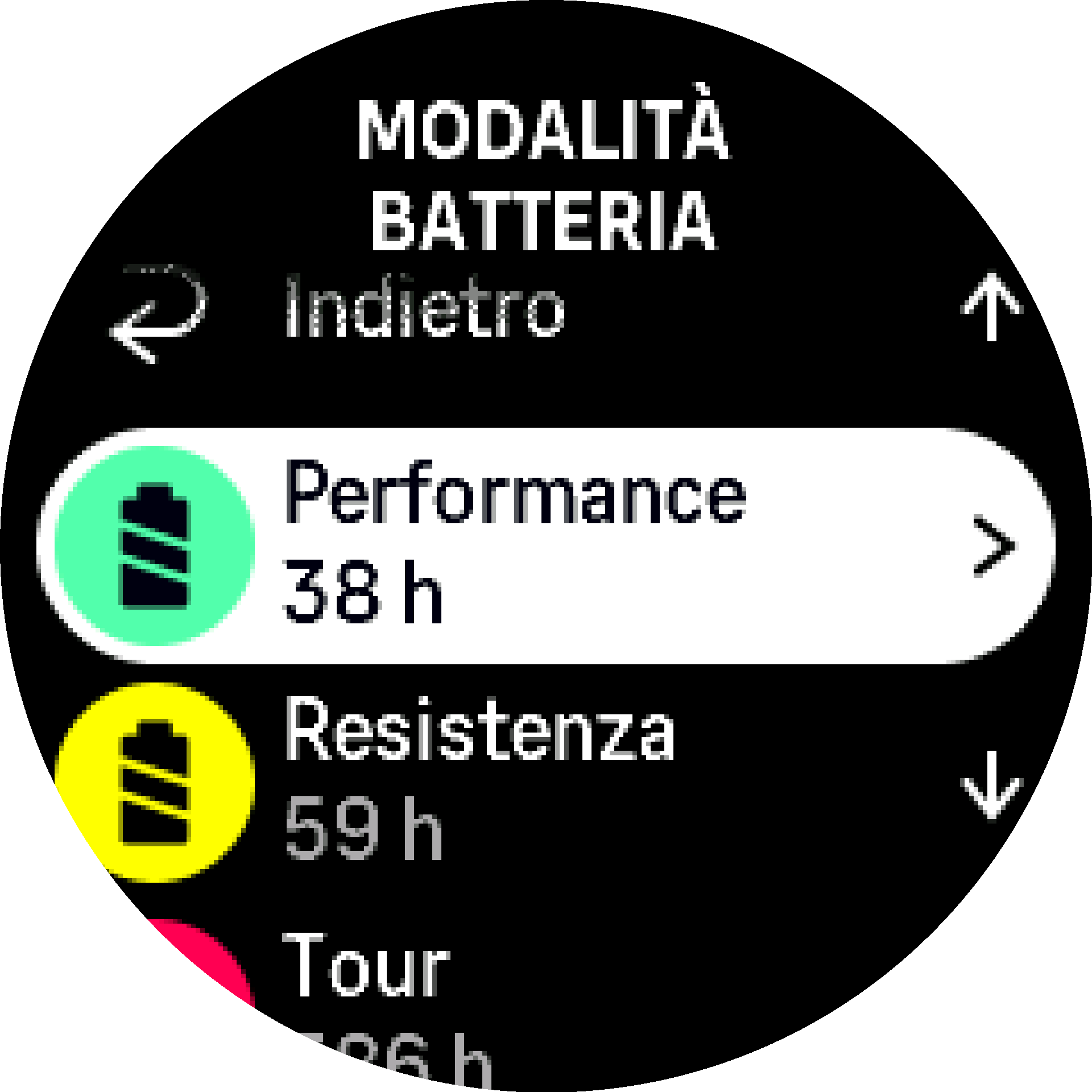 Modalità batteria S9PP